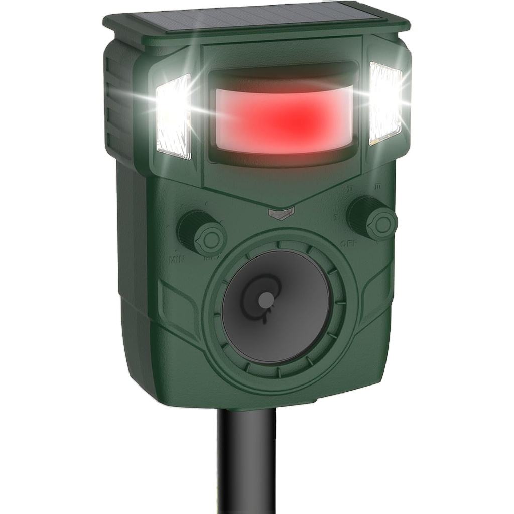 LED Solar Ultrasonic Animal Repellent