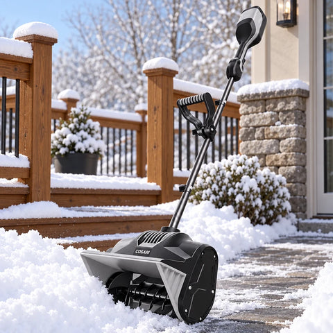 Cosari FrostBuster Pro – Dual-Battery Cordless Snow Shovel with 13-Inch Brushless Auger, ±30° Directional Chute & Two 4.0Ah Batteries Included