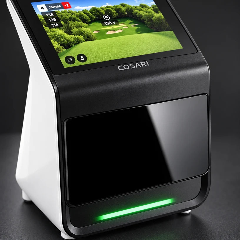 Cosari SwingTrack Radar Pro Golf Launch Monitor: 24GHz Dual-Doppler, 8 Metrics, Voice LCD & Free App - 3