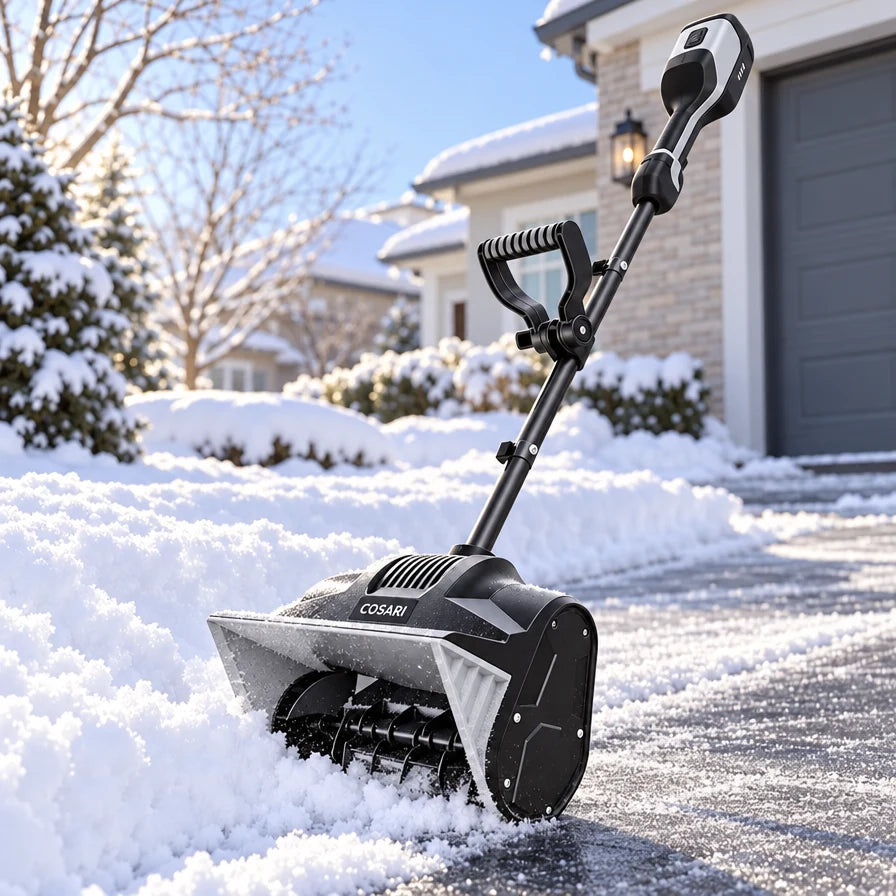 Cosari SnowBlast 40V Electric Snow Shovel: 13" Width, 25-Ft Throw, ±30° Chute & 4.0Ah Battery - 5