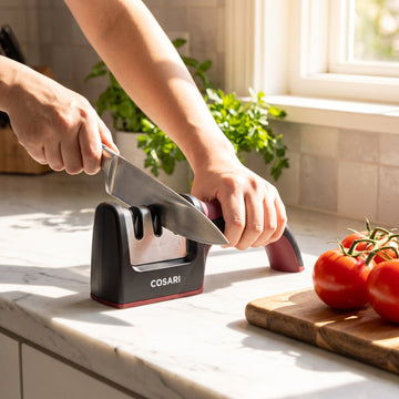 Cosari EdgePro X1 — 3-Stage Tungsten, Diamond &amp; Ceramic Knife Sharpener