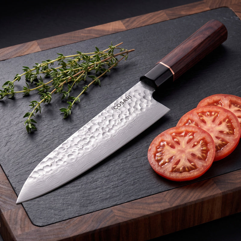 Cosari Kurogane 8" VG10 Damascus Gyuto