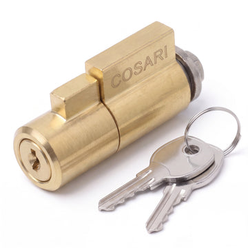 Cosari HitchGuard Pro — Solid Brass Coupler Handle Lock That Protects Your Trailer Hitched or Parked