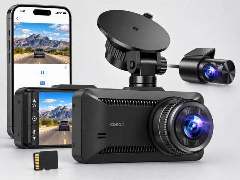 Cosari Vista D4 4K Front and Rear Dash Cam