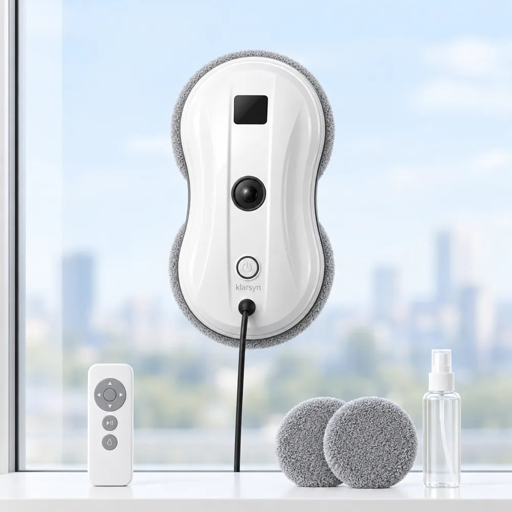 Klarsyn One Fensterputzroboter mit Fernbedienung und Pads