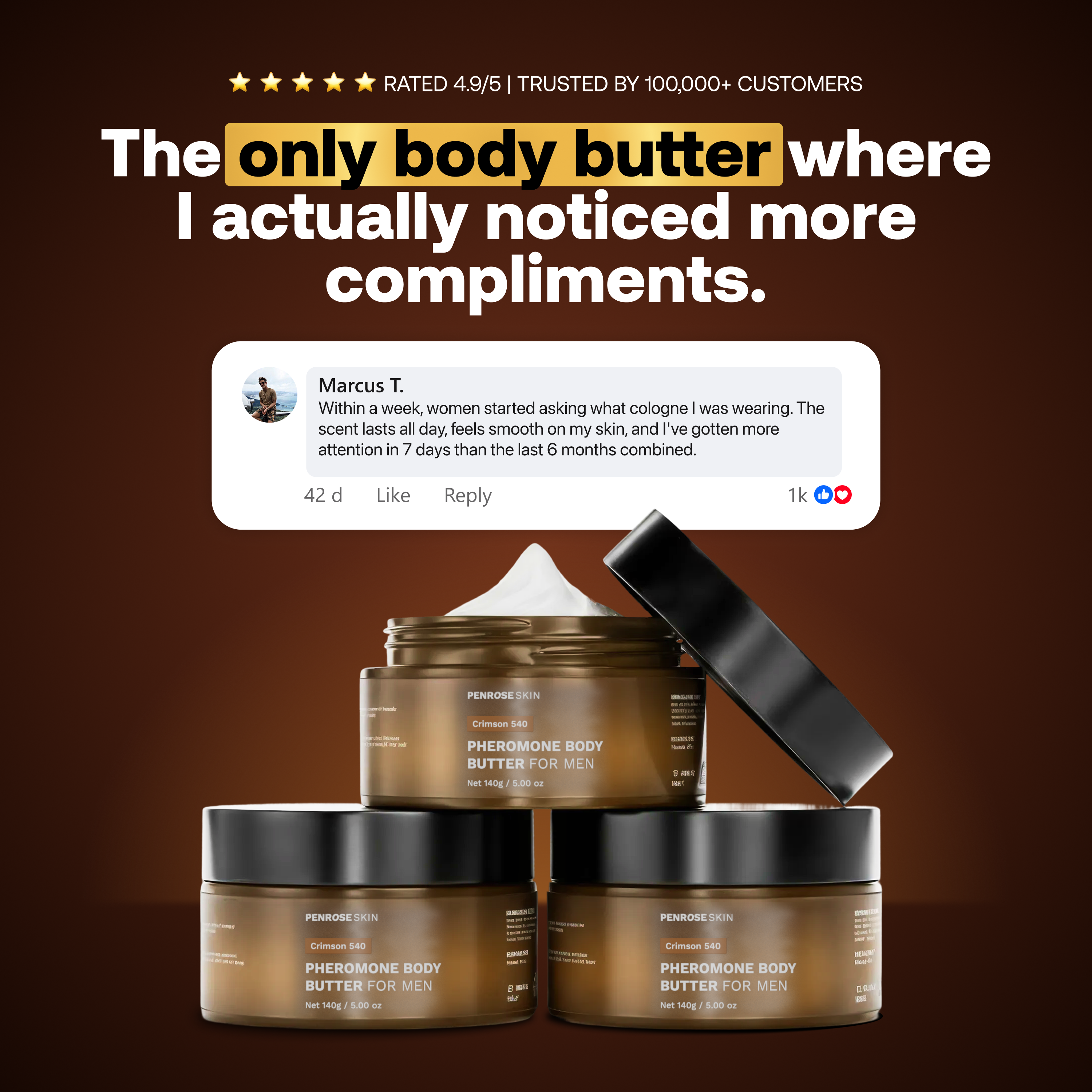 Crimson 540 pheromone body butter, image 6