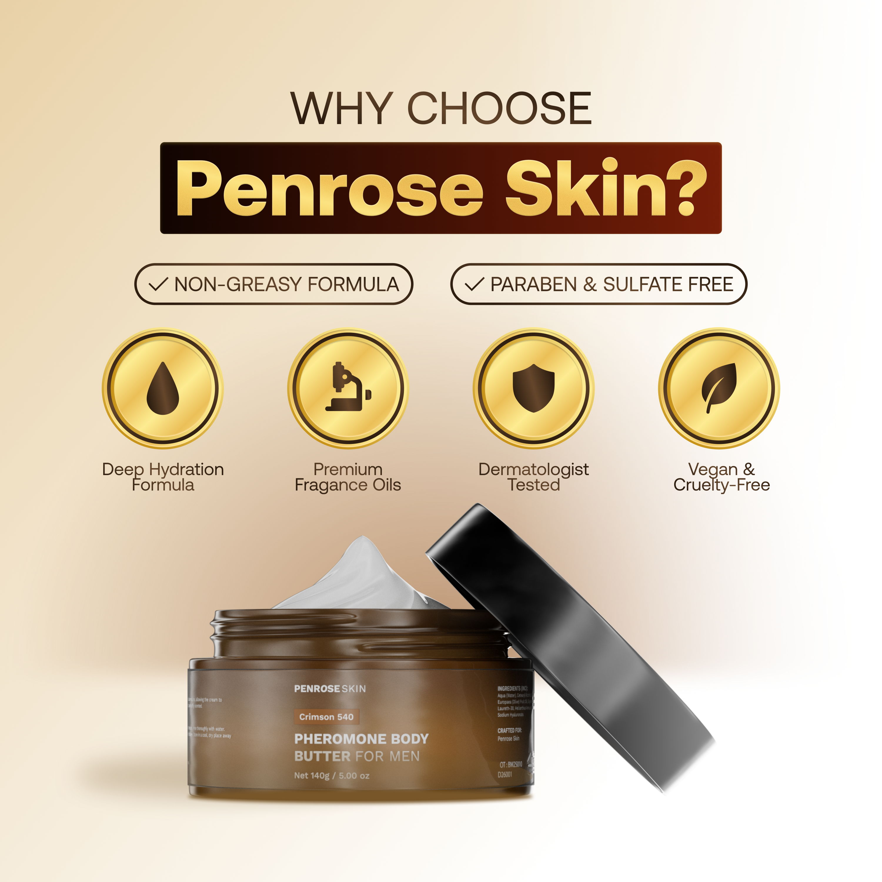 Crimson 540 pheromone body butter, image 5